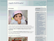 Tablet Screenshot of angelicdollhospital.com
